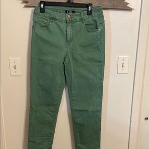 Womens green d. jeans